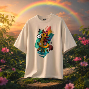 Rainbow Winged Horse